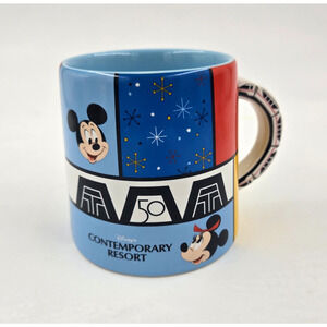 RARE WALT DISNEY WORLD 50th Anniversary CONTEMPORARY RESORT MONORAIL Coffee Mug